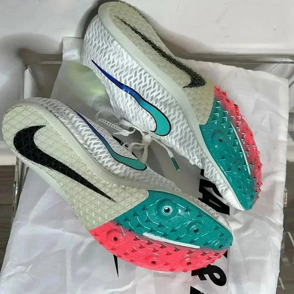 Nike Zoom Victory Elite 2 White Track Racing Spikes - Picture 7 of 9